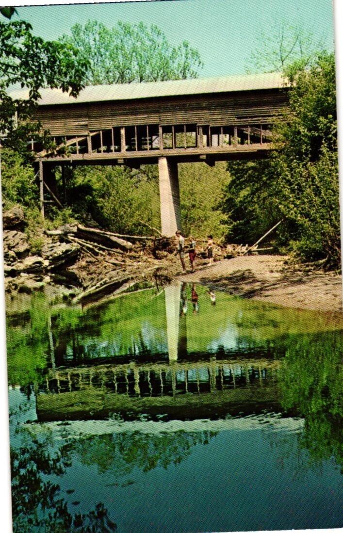 Postcard Pigeon Bridge Sevier County Near Harrisburg Tennessee
