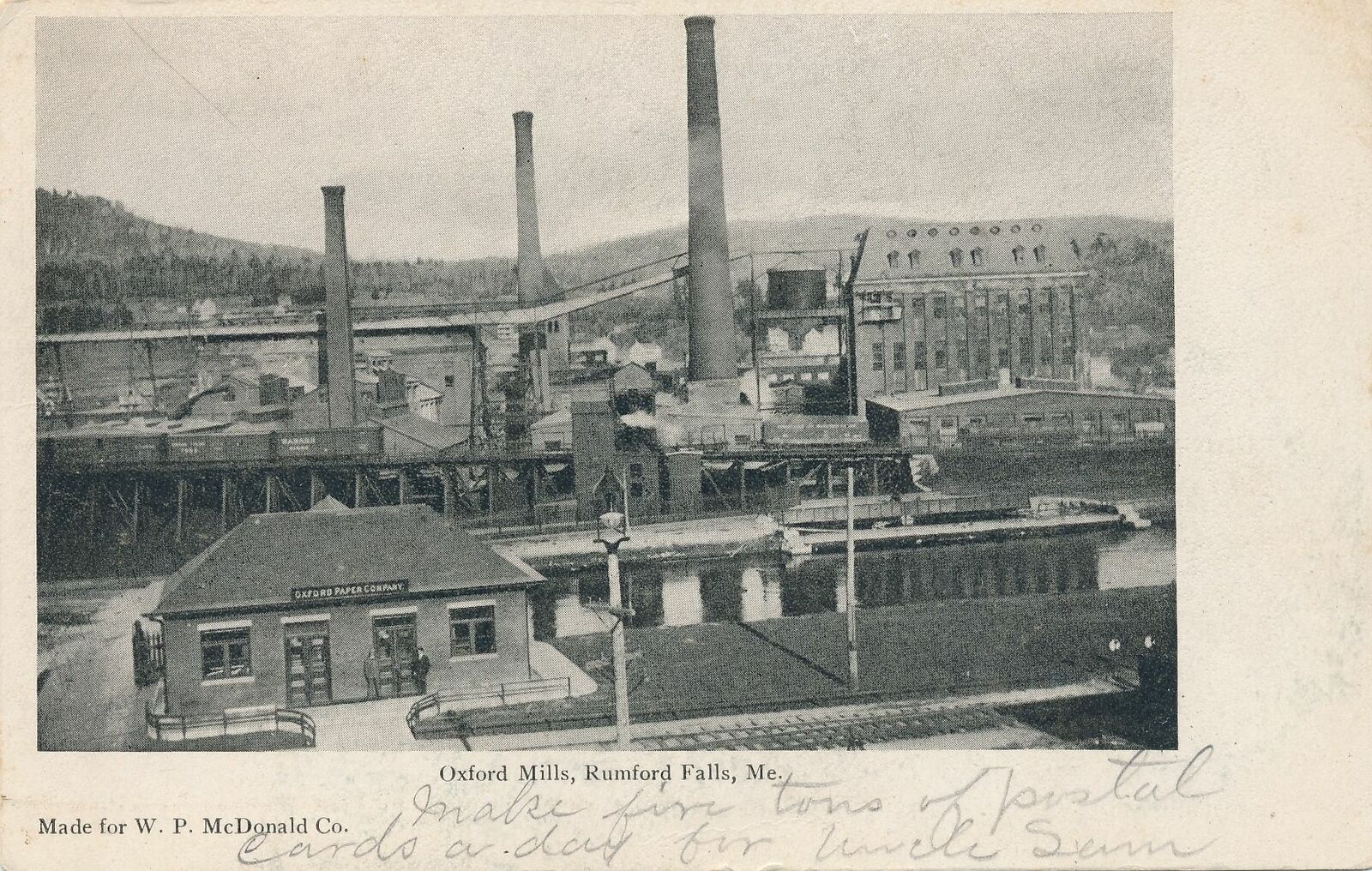 RUMFORD FALLS ME - Oxford Mills - udb (pre 1908)