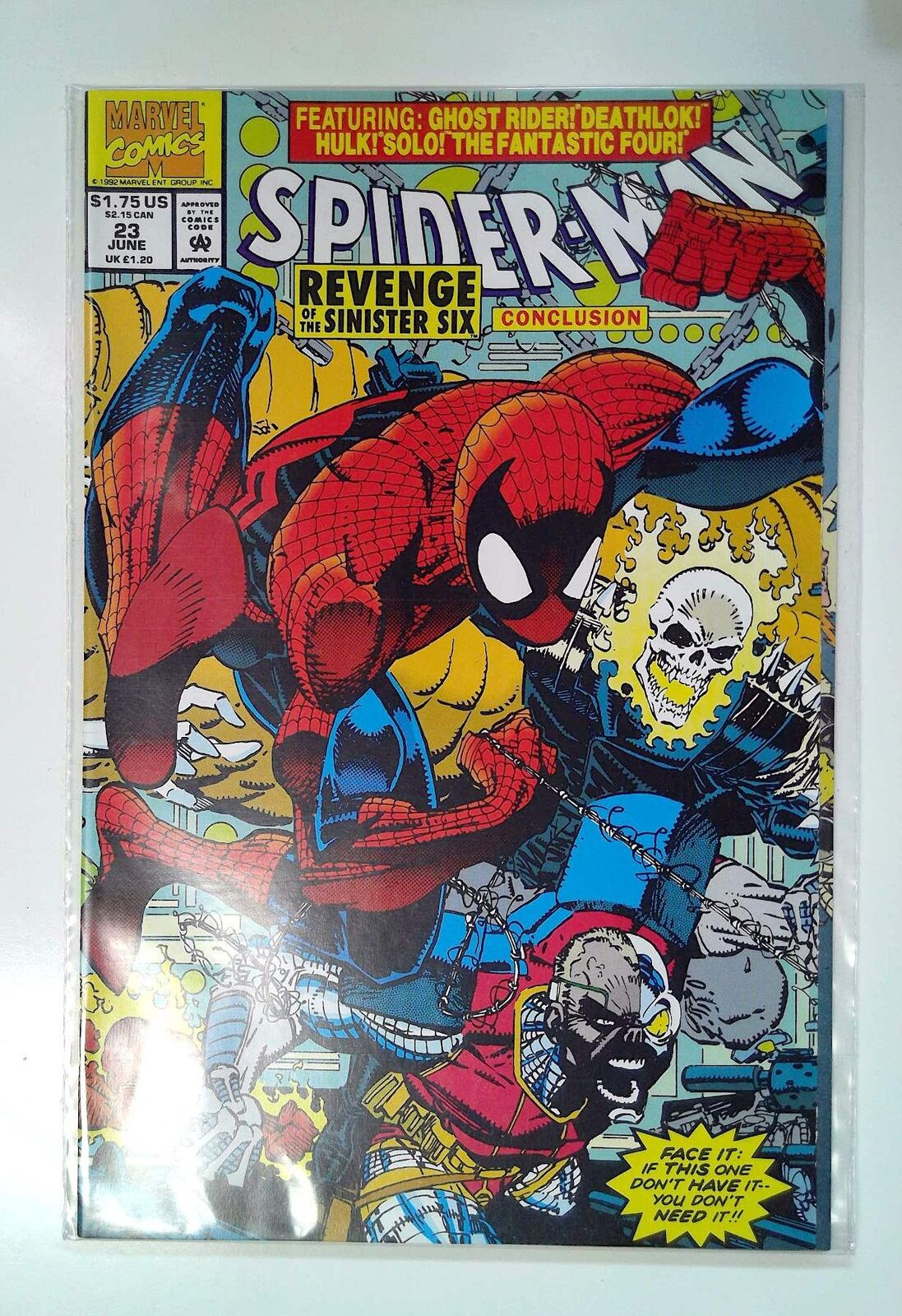 Spider-Man #23 Marvel (1992) Revenge of the Sinister Six Comic Book