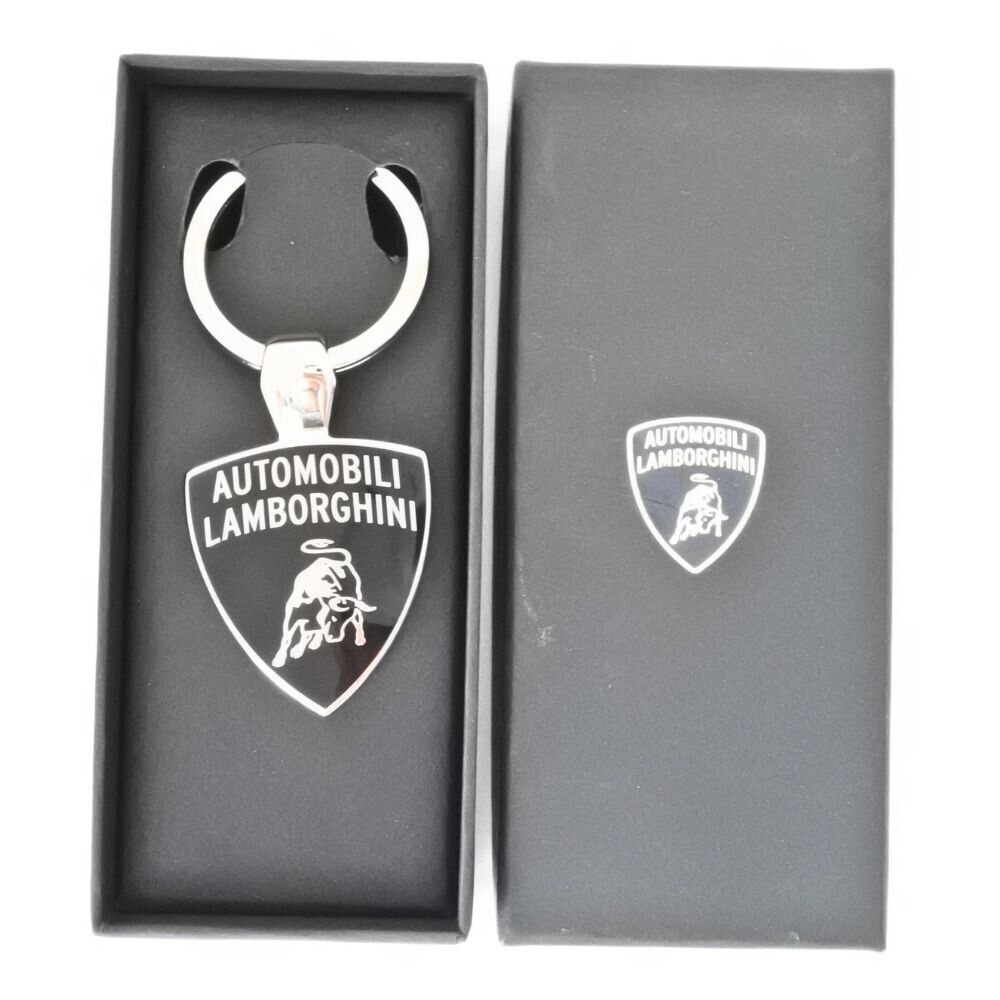 AiruOFFICIAL Lamborghini Silver Keyring key holder keychain W/Box