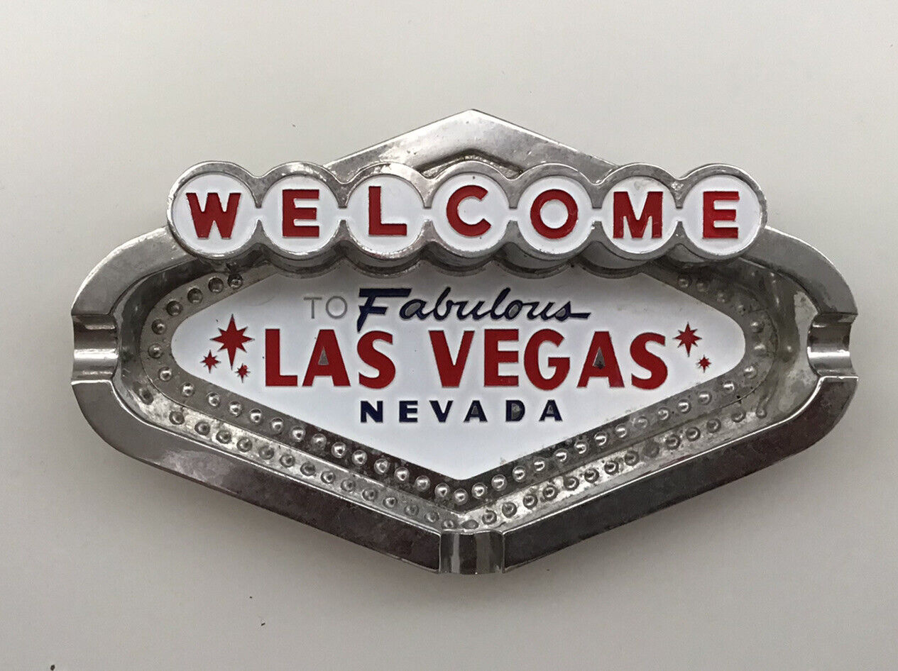 Vintage Las Vegas Ashtray Cigarette Weed Welcome To Fabulous AWESOME