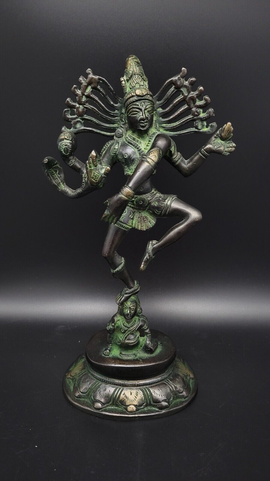 Vintage Bronze Dancing Shiva Nataraja Statue, 10\