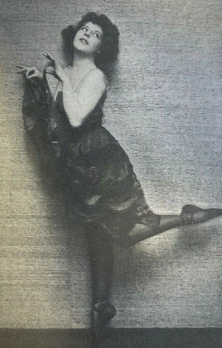 1921 Vintage Magazine Illustration Actress Beatrice Collenette