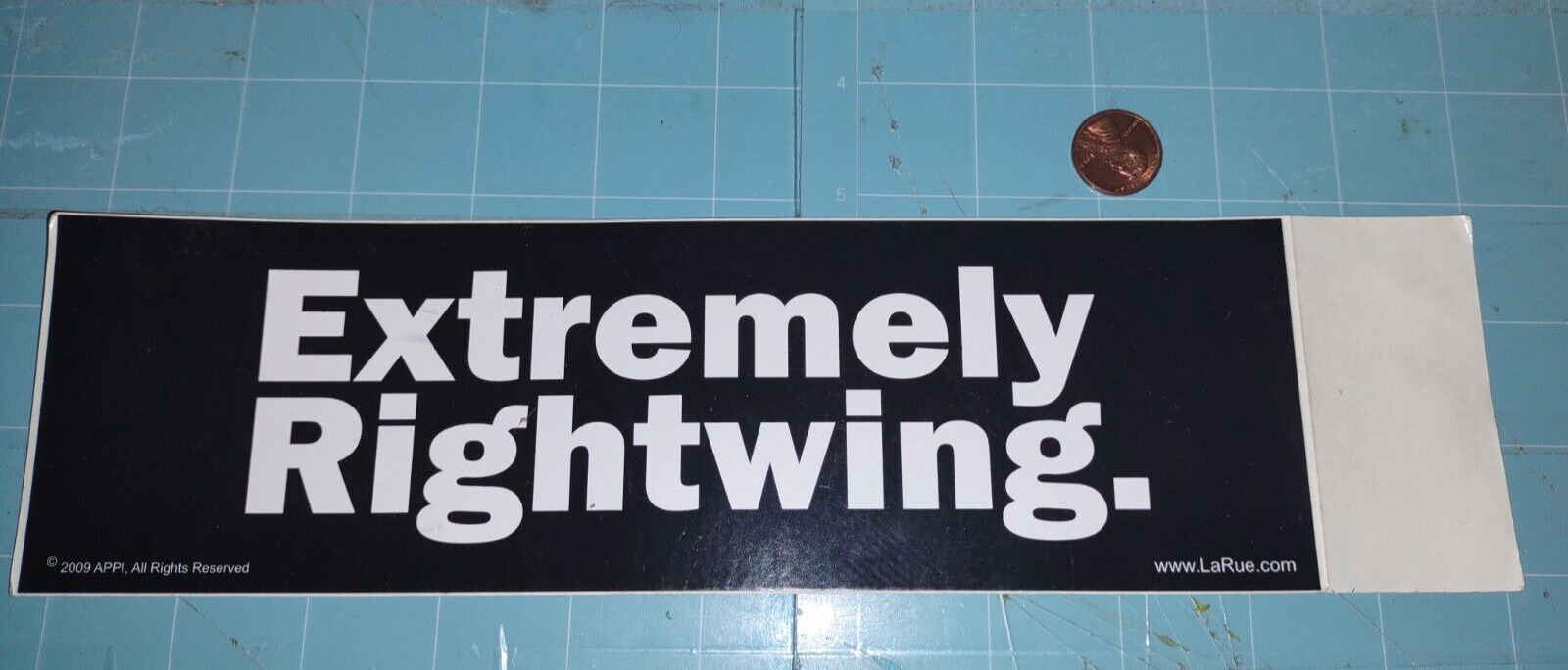 VINTAGE EXTREMELY RIGHTWING Sticker / Decal  ORIGINAL OLD STOCK