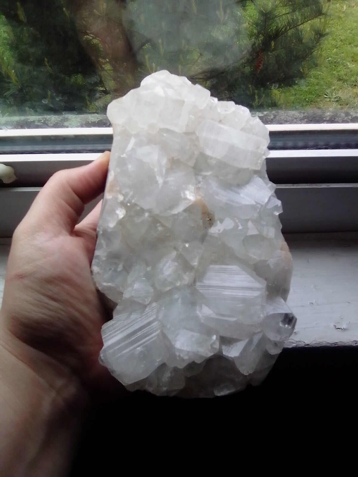 Beautiful Large Apophyllite & Stilbite Cluster - Display Piece Over 2 Pounds
