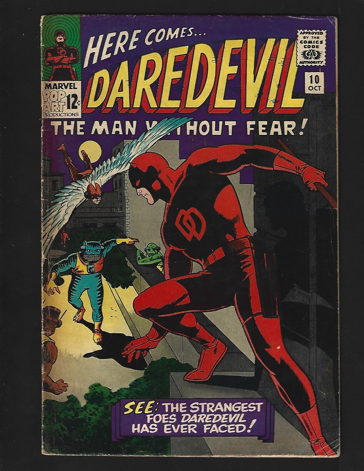 Daredevil #10 FN- Wally Wood 1st Ani-Men 1st Ape Man Bird Man Cat Man & Frog Man