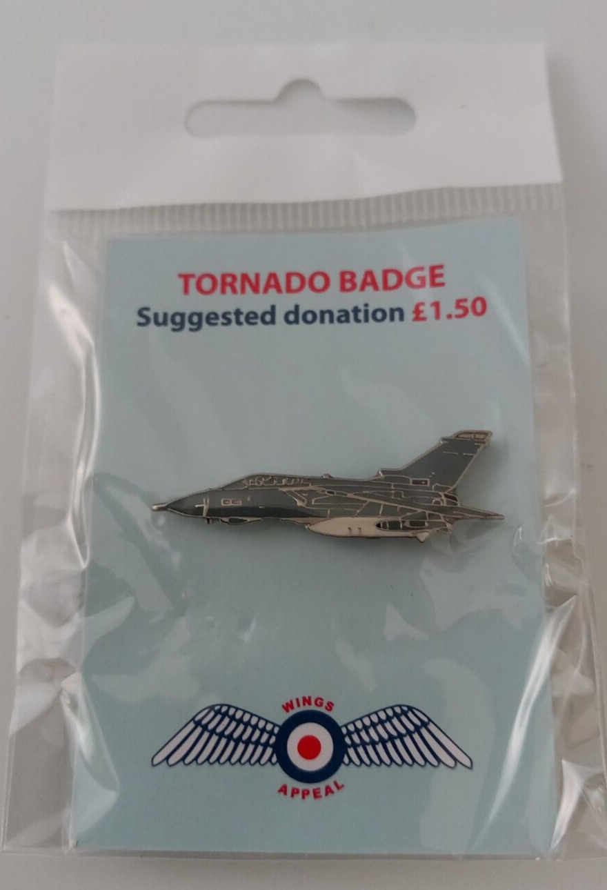 Wings Appeal RAF Tornado Badge Pin Royal Air Force Charity