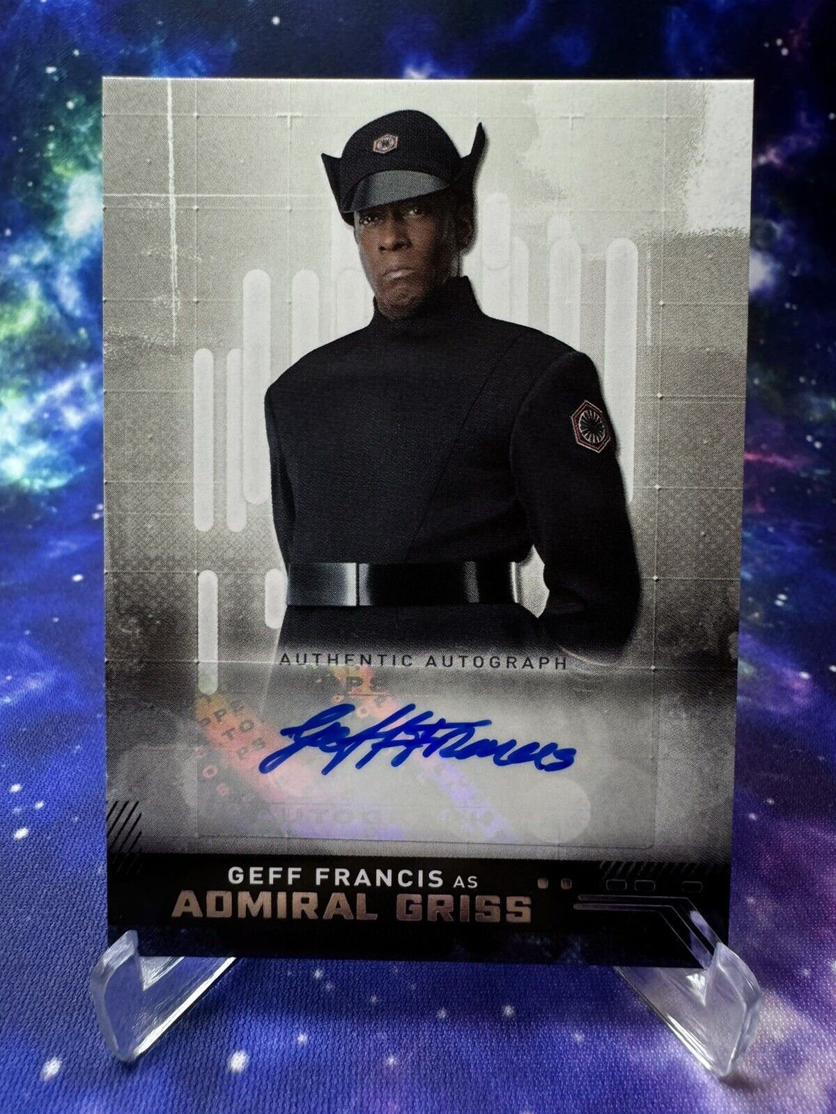 2019 Topps Star Wars Rise of Skywalker Geff Francis as Admiral Griss Auto #A-GF