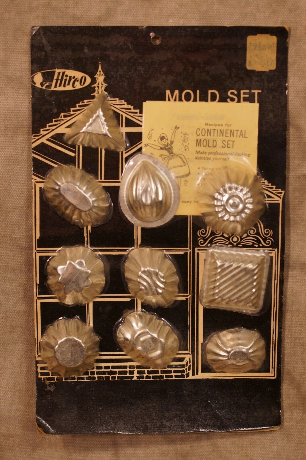 Vintage Retro Hirco NOS Chocolate Mold Set in Original Package