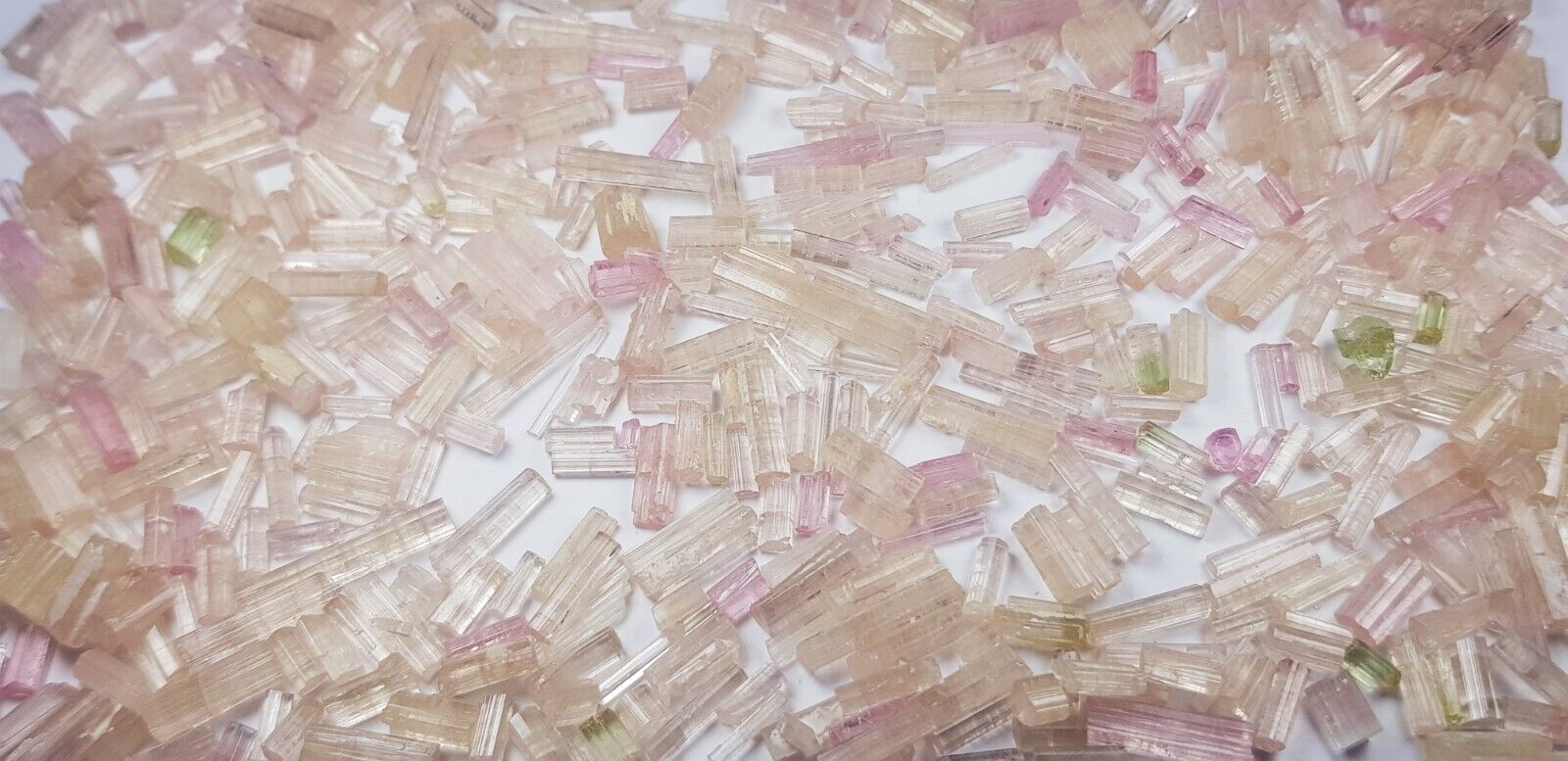 300 Ct Natural Peach Color Tourmaline Rough Afghani Crystals Lot