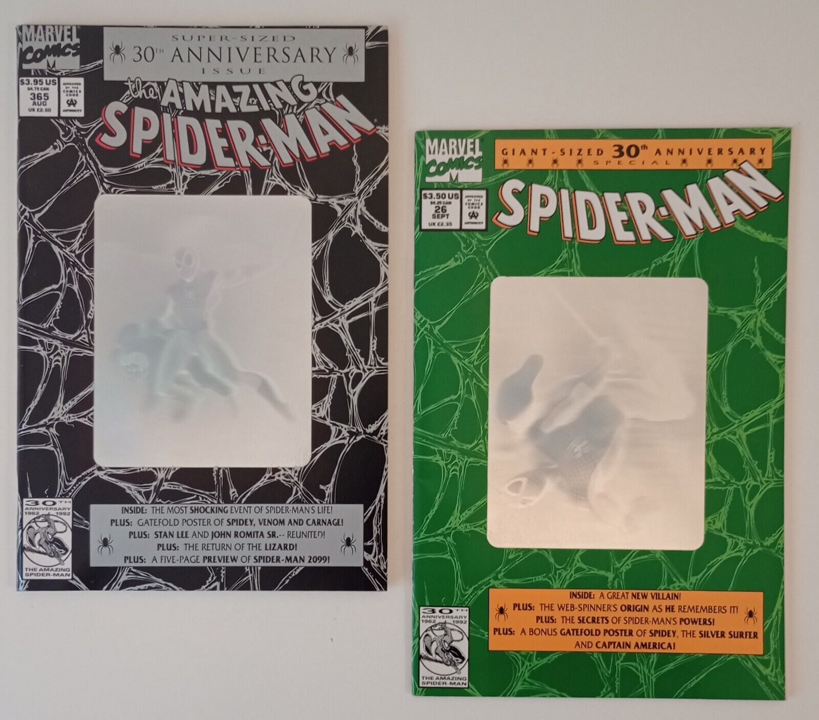 Amazing Spider-Man 365 & Spider-Man  26(1st app of Spider-Man 2099) 1992