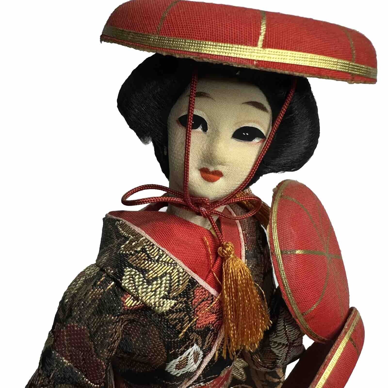 Antique Hand Crafted Nishi Geisha Silk Heubach Doll Figurine 11” 