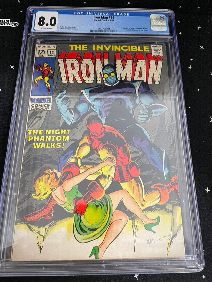 VTG Invincible Iron Man #14 Comic Book Graded 8.0 Archie Goodwin Story