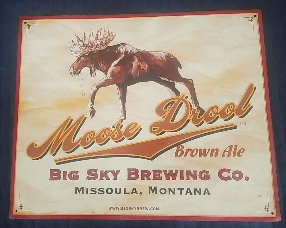 Moose Drool Big Sky Brewing Metal Tin Sign
