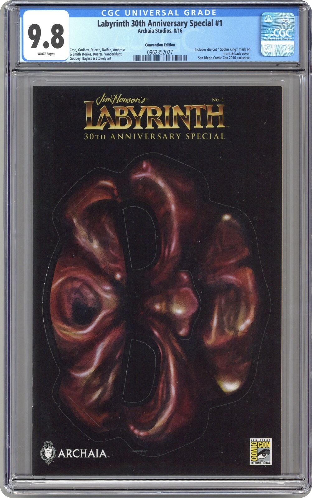Labyrinth 30th Anniversary Special 1SDCC CGC 9.8 2016 0962352027