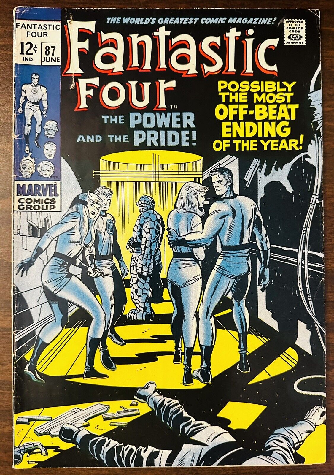 Fantastic Four #87 FN/VF 7.0 Jack Kirby DOCTOR DOOM Crystal 1969 12c SILVER AGE