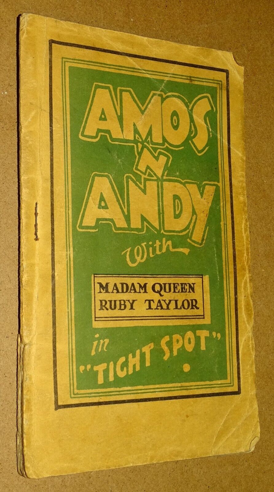 circa early 1930s Naughty Mini Comic AMOS 'N ANDY with Madam Queen Ruby Taylor
