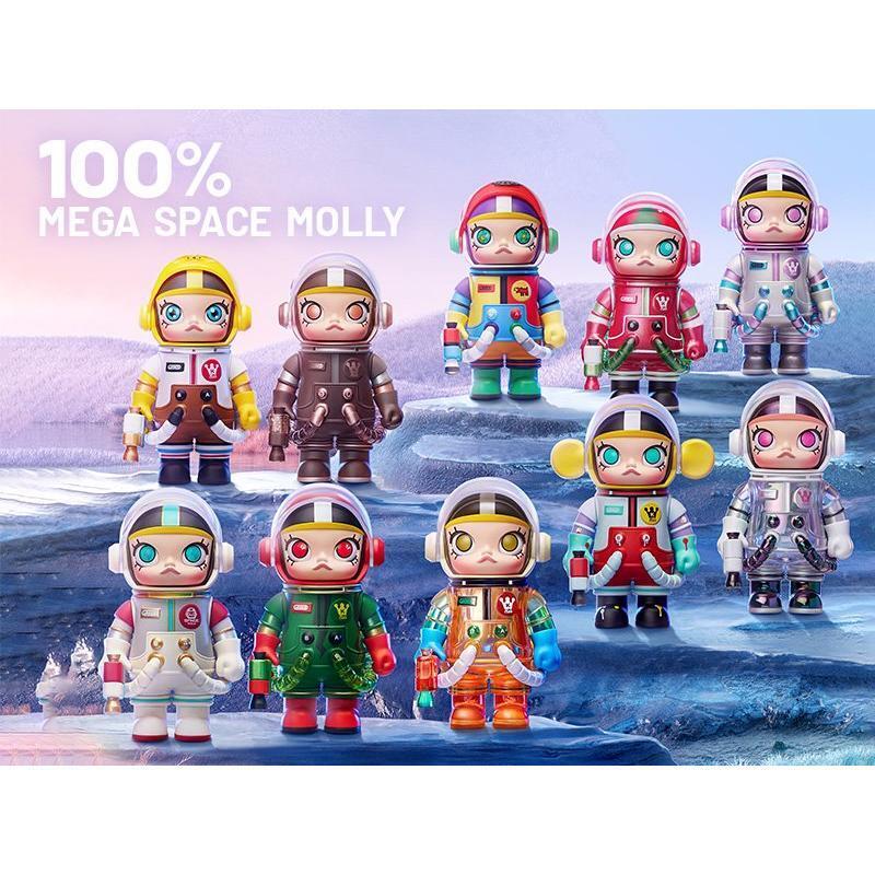POPMART MEGA Collection 100% SPACE MOLLY Series 1 PVC & ABS & PC SET