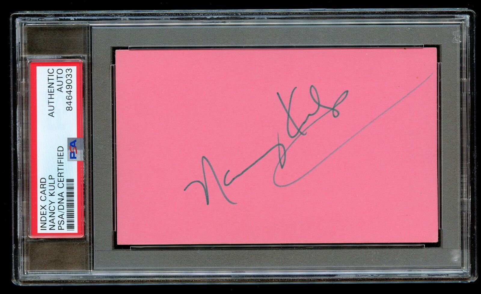 Nancy Kulp signed autograph Vintage 3x5 Miss Hathaway Beverly Hillbillies PSA