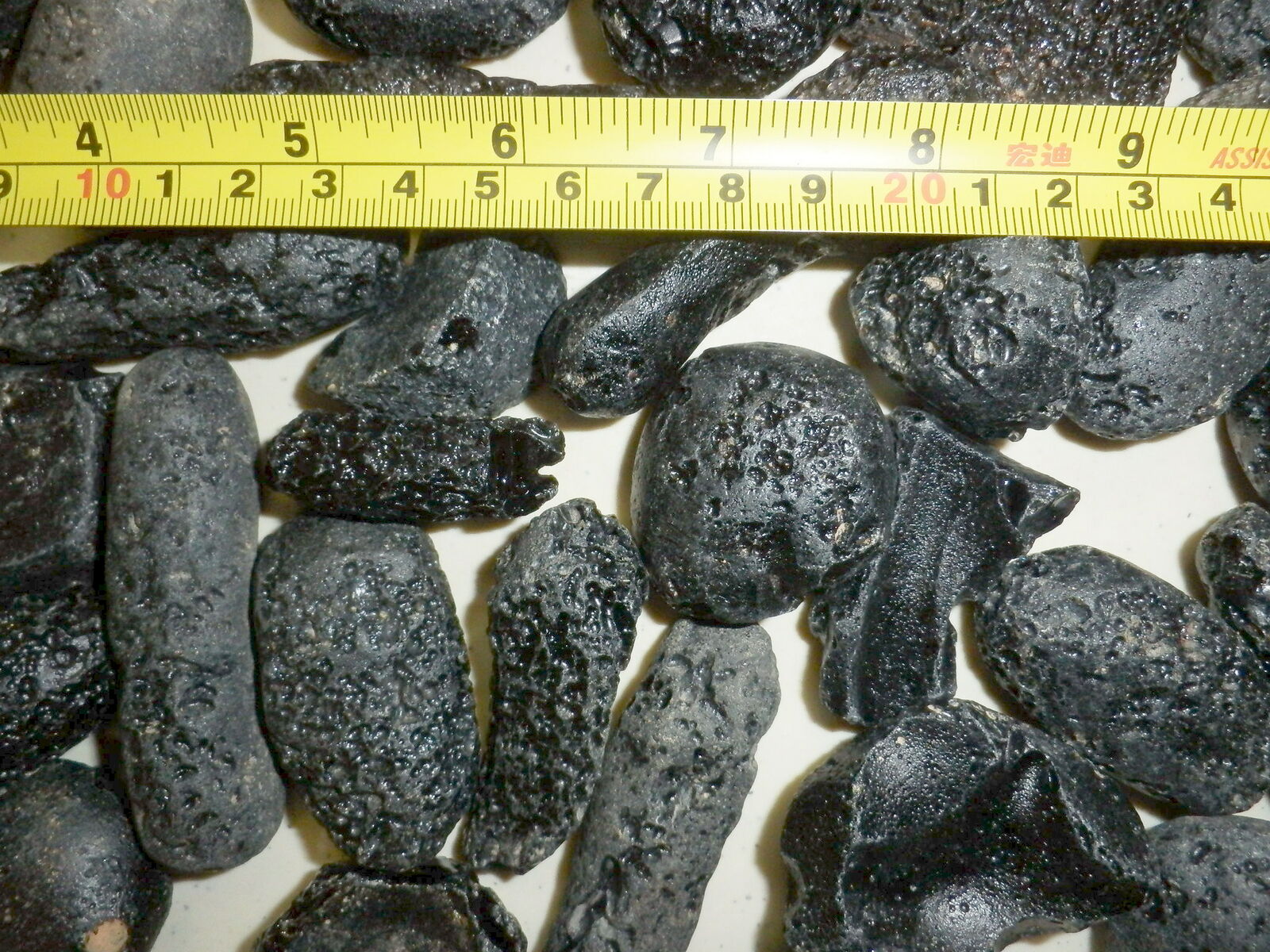 Black Indochinite Tektite Stone 15 g - 50 gram Size Pcs 80 gram Lot