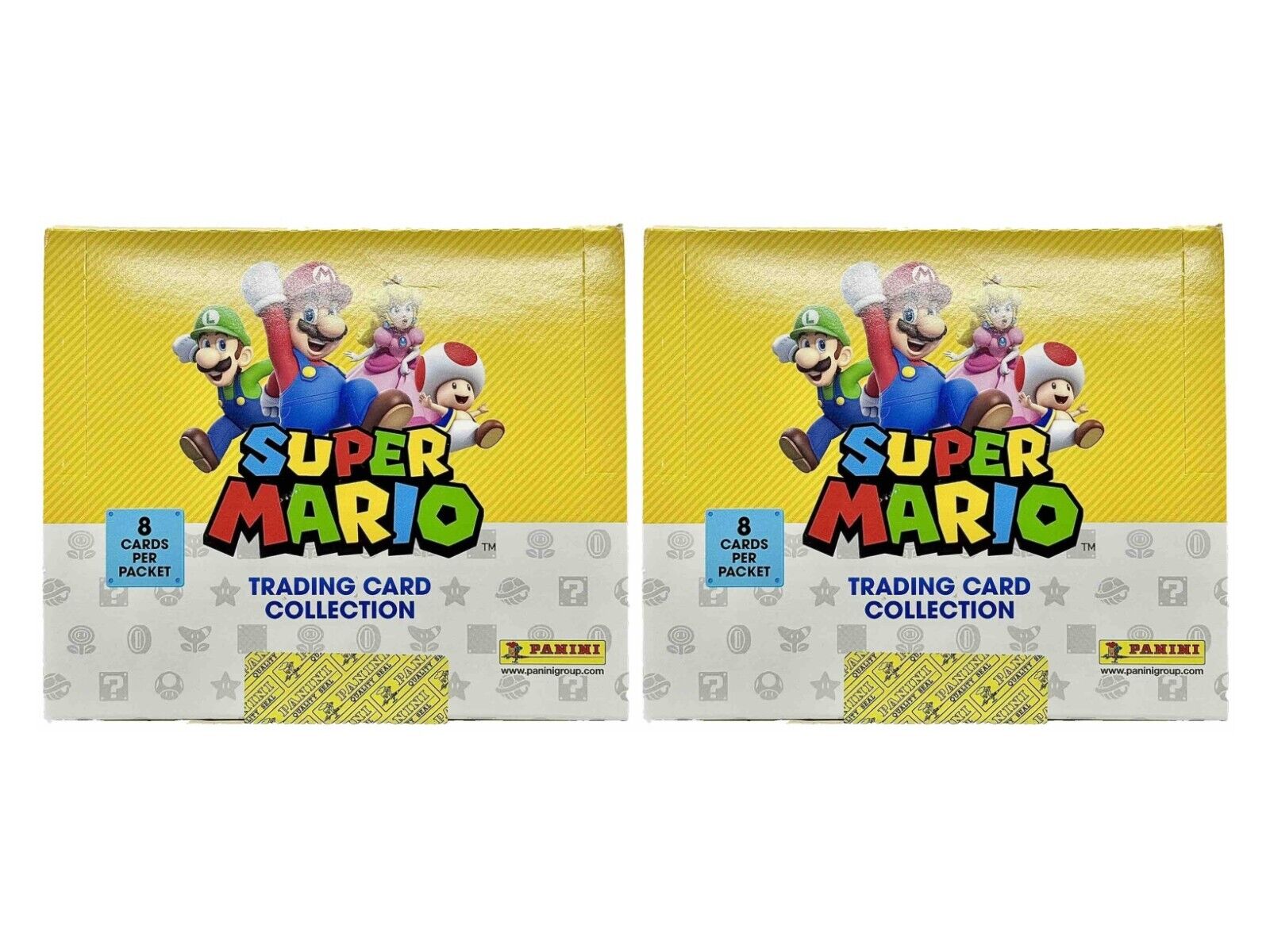 Lot of (2) 2022 Panini Super Mario Trading Cards Factory Sealed Booster Boxes