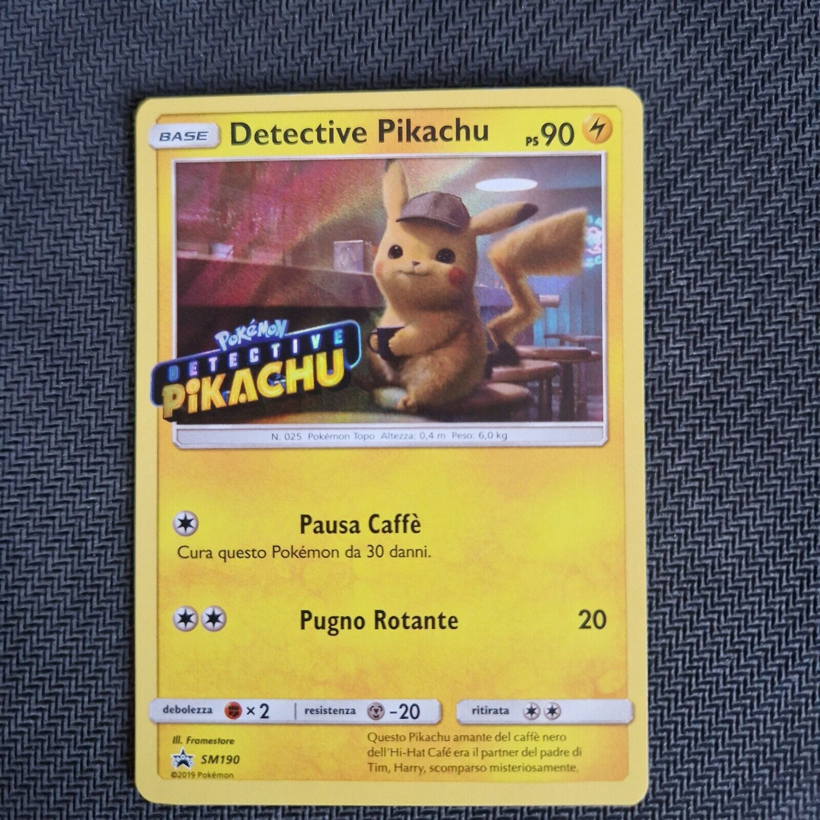 Pokemon TCG - Detective Pikachu - Sun & Moon - Promo (SM190) - Stamped