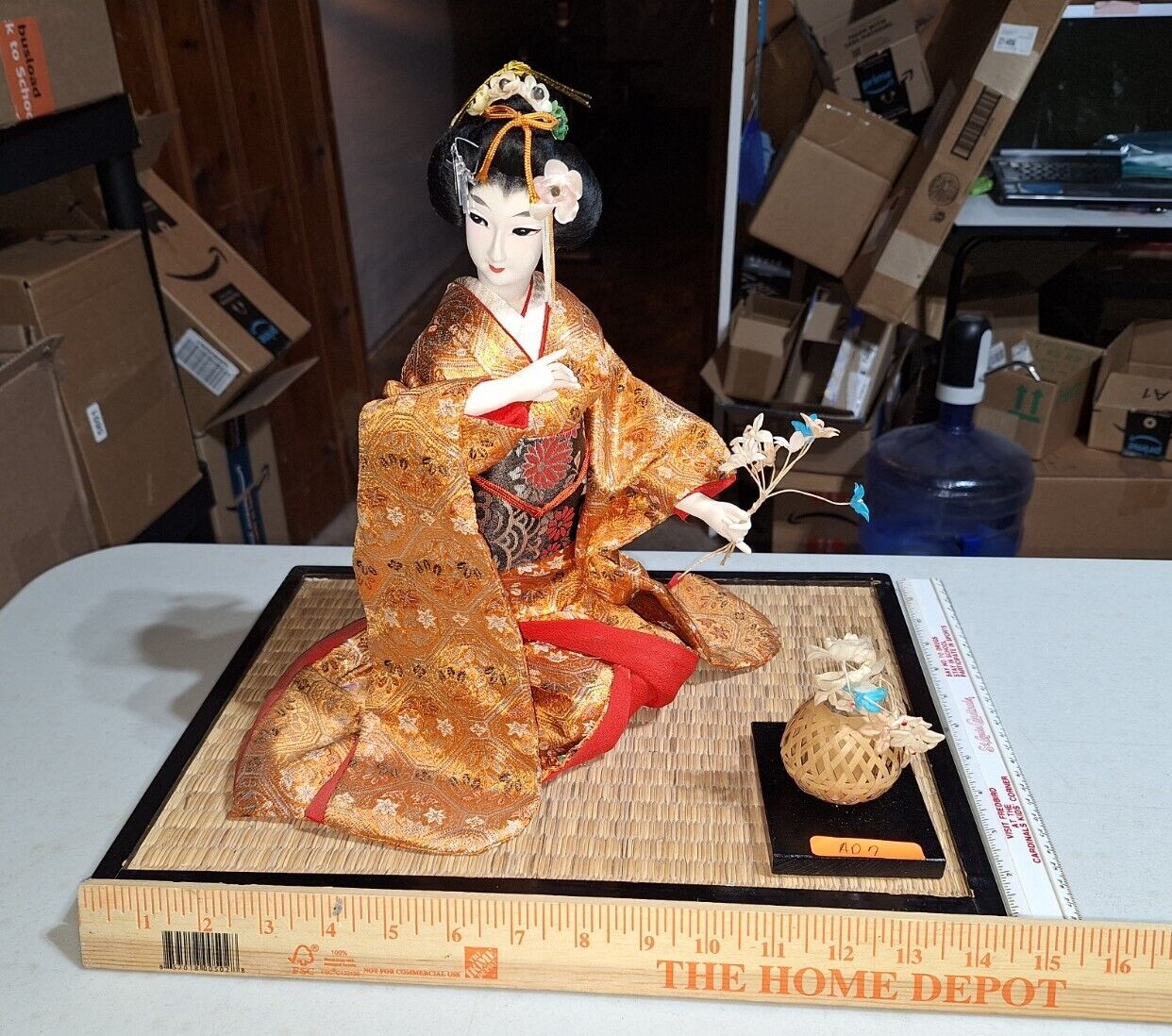 Rare Beautiful Japanese Geisha Doll in a Kimono (Asian/Oriental)
