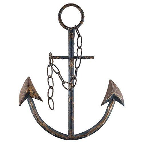 Everydecor Metal Anchor for Wall Decor - Antique Nautical Decoration for Livi...