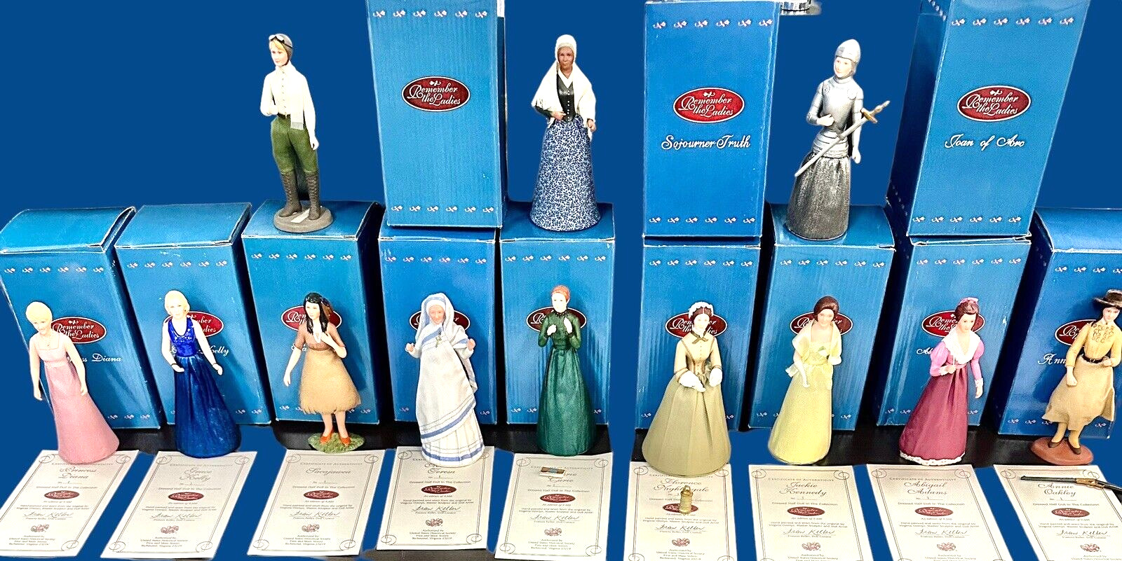 Remember The Ladies 12 figurines/Dolls United States Historical Societ # 1/9,500