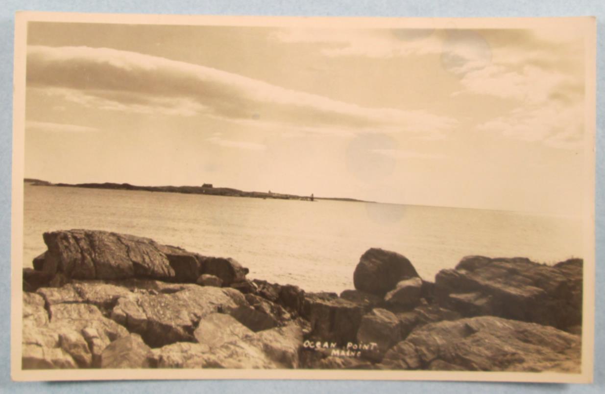 RPPC Ocean Point, ME Maine Real Photo Postcard (#4137)