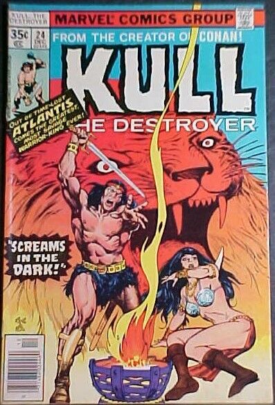 KULL THE DESTROYER #24 VG+ 1977 MARVEL COMICS