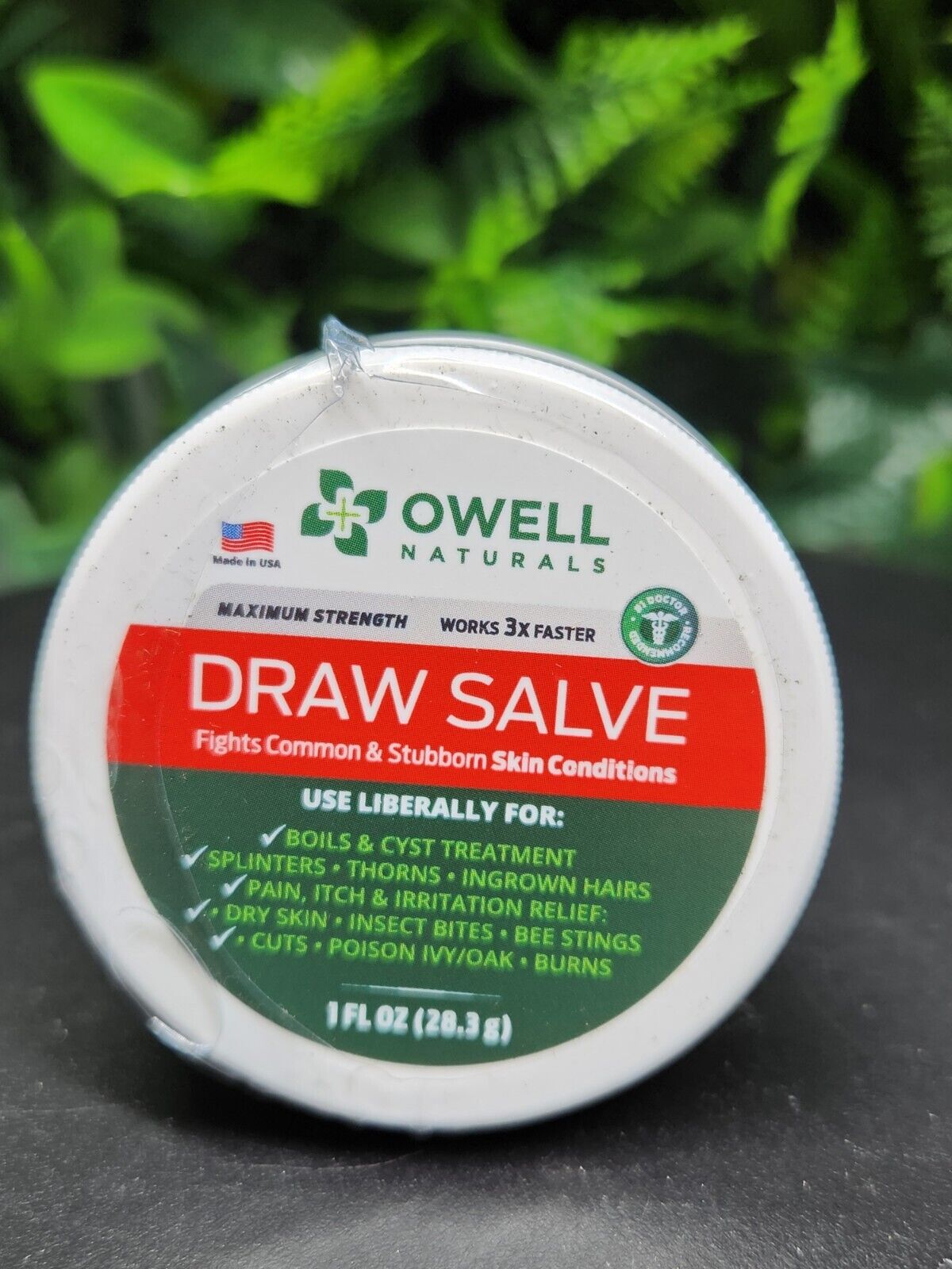 OWELL NATURALS Drawing Salve Ointment 1Oz, Ingrown Hair Treatment, Boil & Cyst