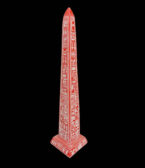 Stunning Egyptian Hand made Obelisk with Beautiful Handmade Egyptian Inscription