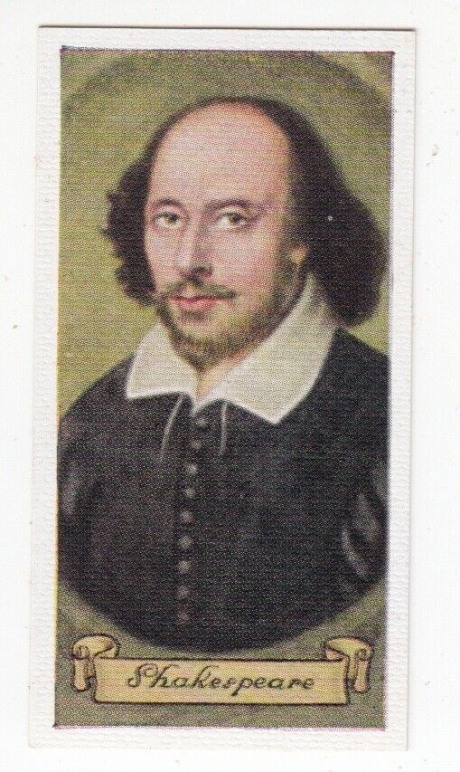 Vintage 1935 Trade Card of WILLIAM SHAKESPEARE