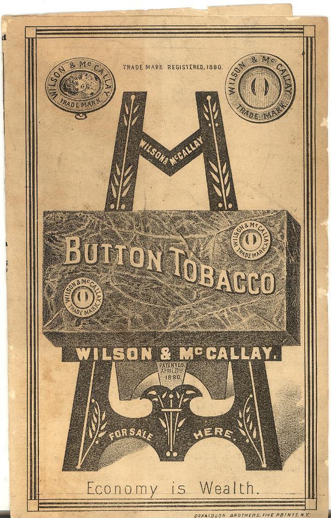 1881 Bi-Fold Victorian Trade Card \
