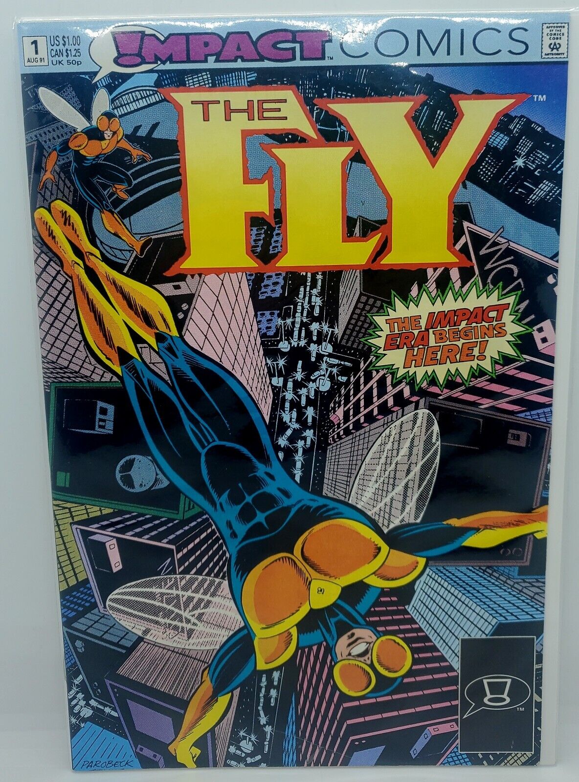 Vintage The Fly #1 (Impact, 1991) Comic Book Authentic 1st Edition 1st Print 🔥