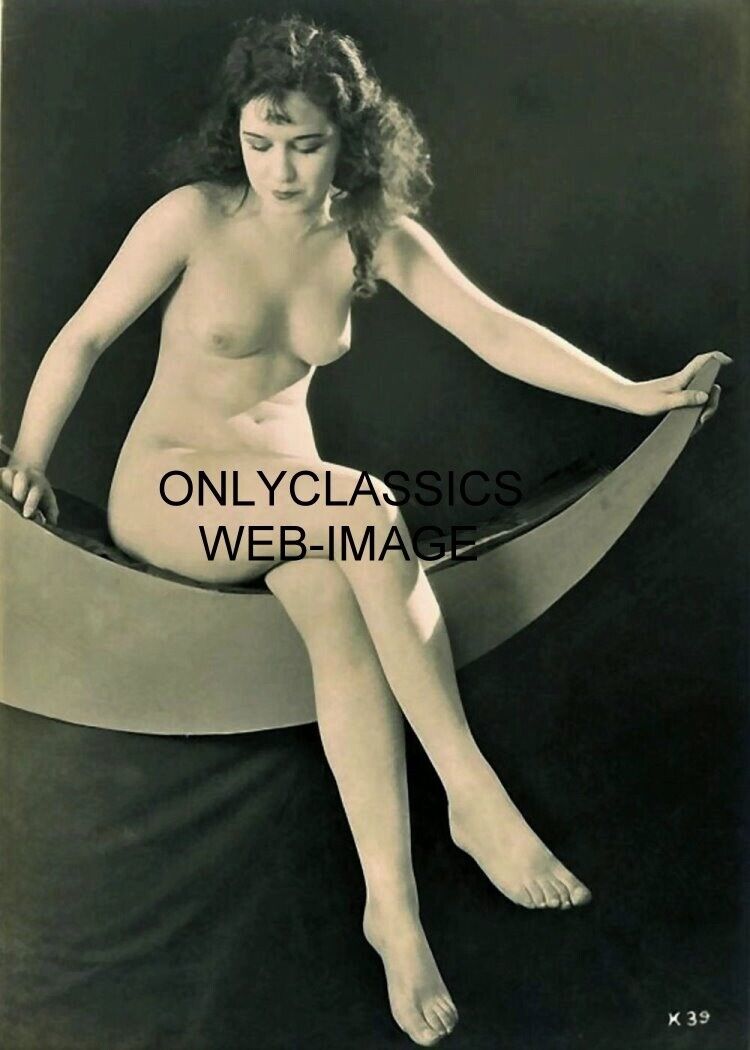 1920\'s XAN STARK PINUP ON PAPER MOON STUDIO 5X7 PHOTOGRAPH CHEESECAKE ART DECO