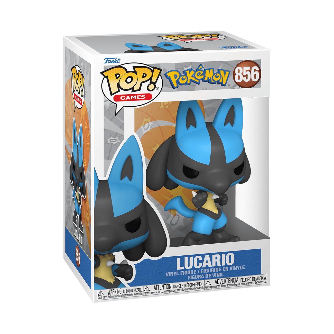 Funko Pop Vinyl: Pokémon - Lucario #856 DAMAGE BOX