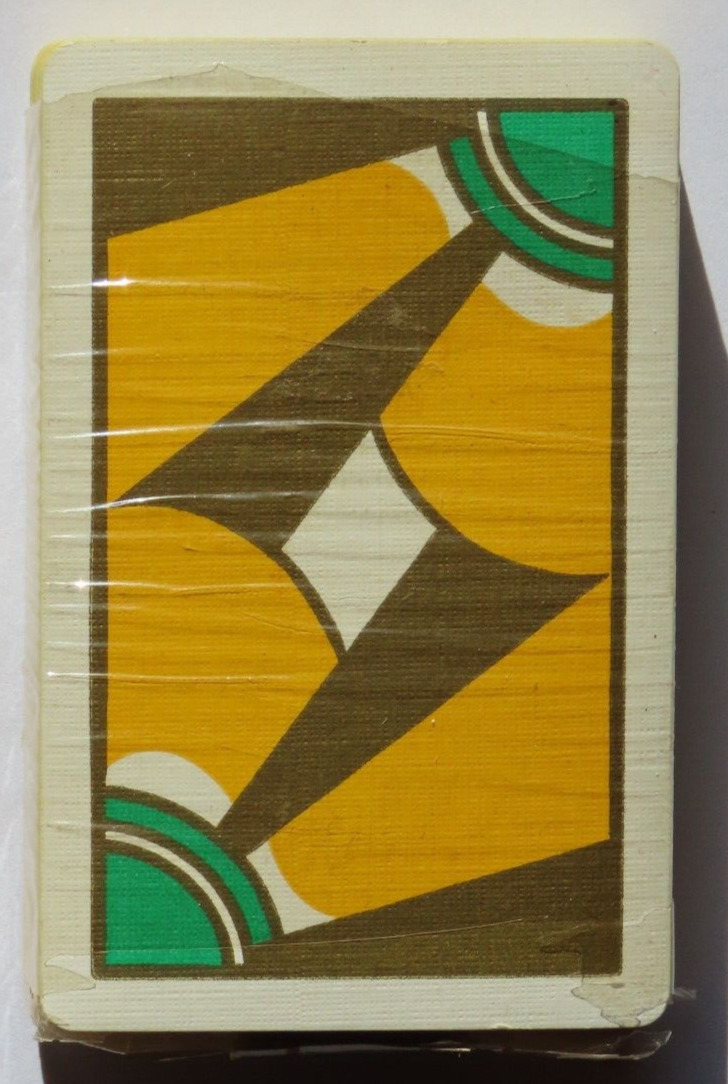 VINTAGE ART DECO PLAYING CARD Deck with Gold accents & tax stamp