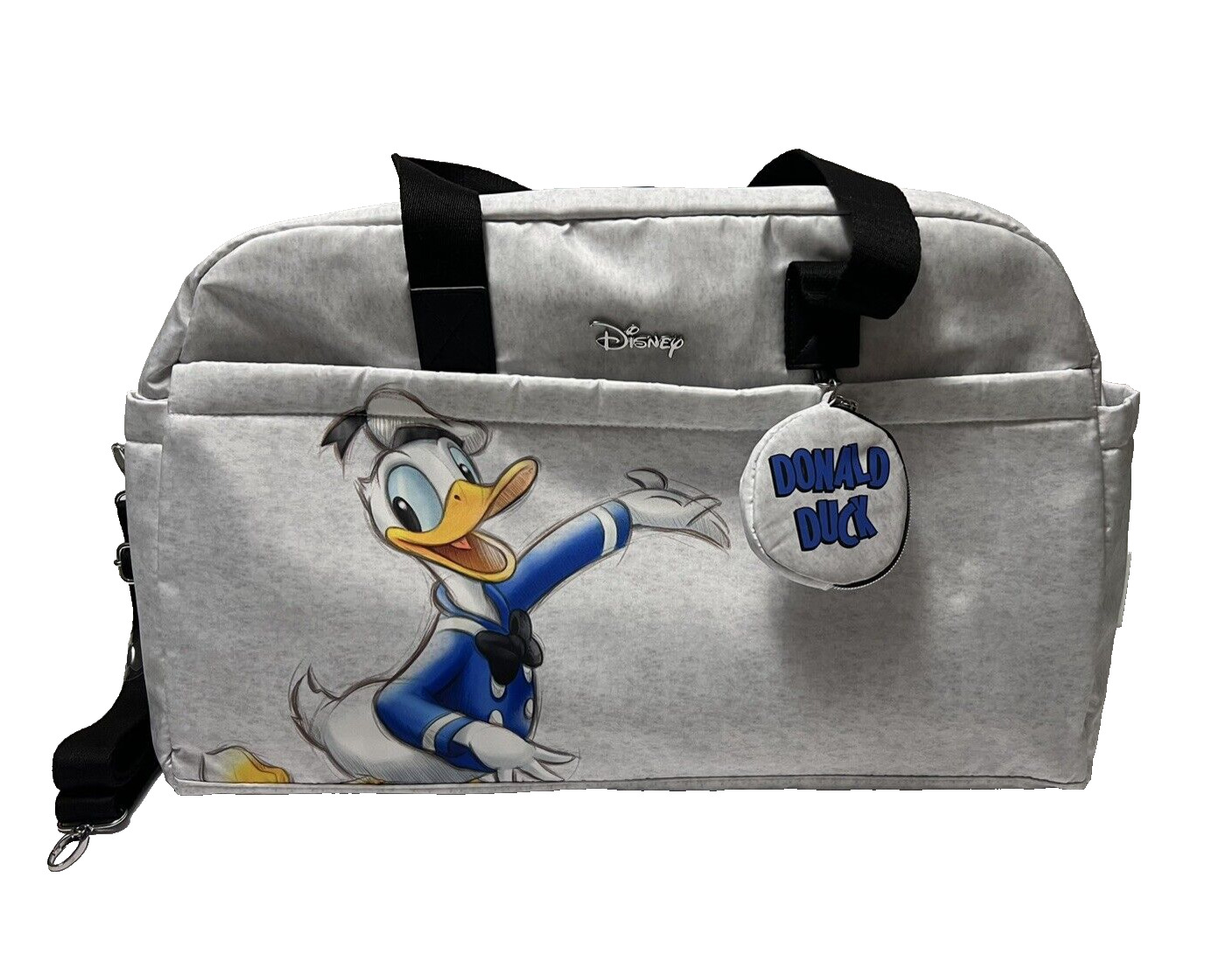 NEW Disney's 100th Anniversary Donald Duck Weekender Gym Bag + Coin Purse