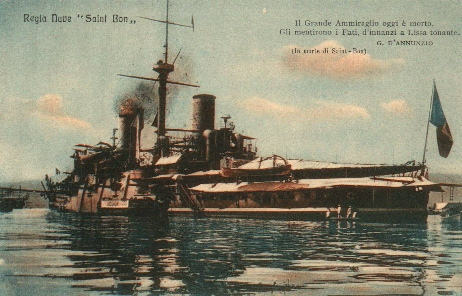 Italian Royal Navy Cruiser \'Saint Bon\' - WWI  c1910s