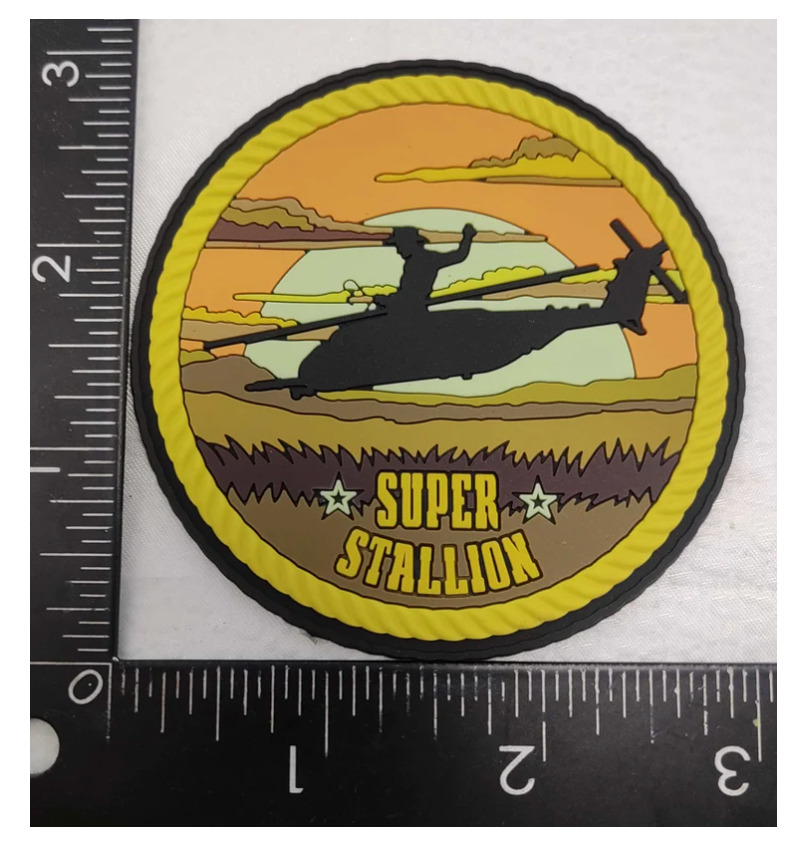 MILITARY CH-53 SUPER STALLION PVC HOOK & LOOP PATCH