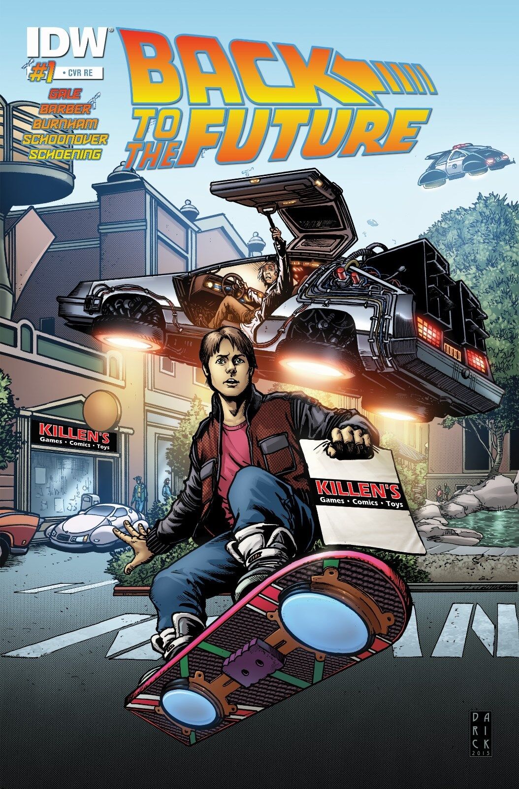 Back to the Future #1 Cover X Killen's Exclusive Variant 2015 - IDW 1st Print