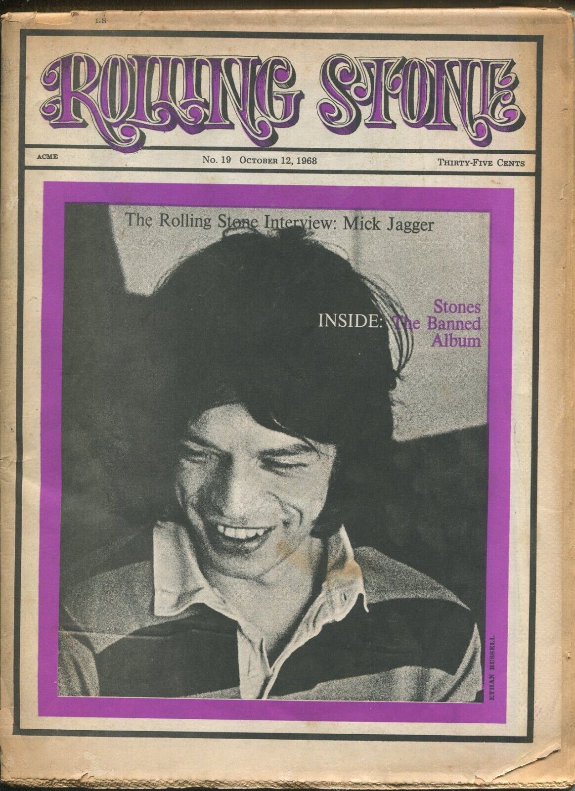 Rolling Stone #19 Oct. 12, 1968  Interview With Mick Jagger    GN9