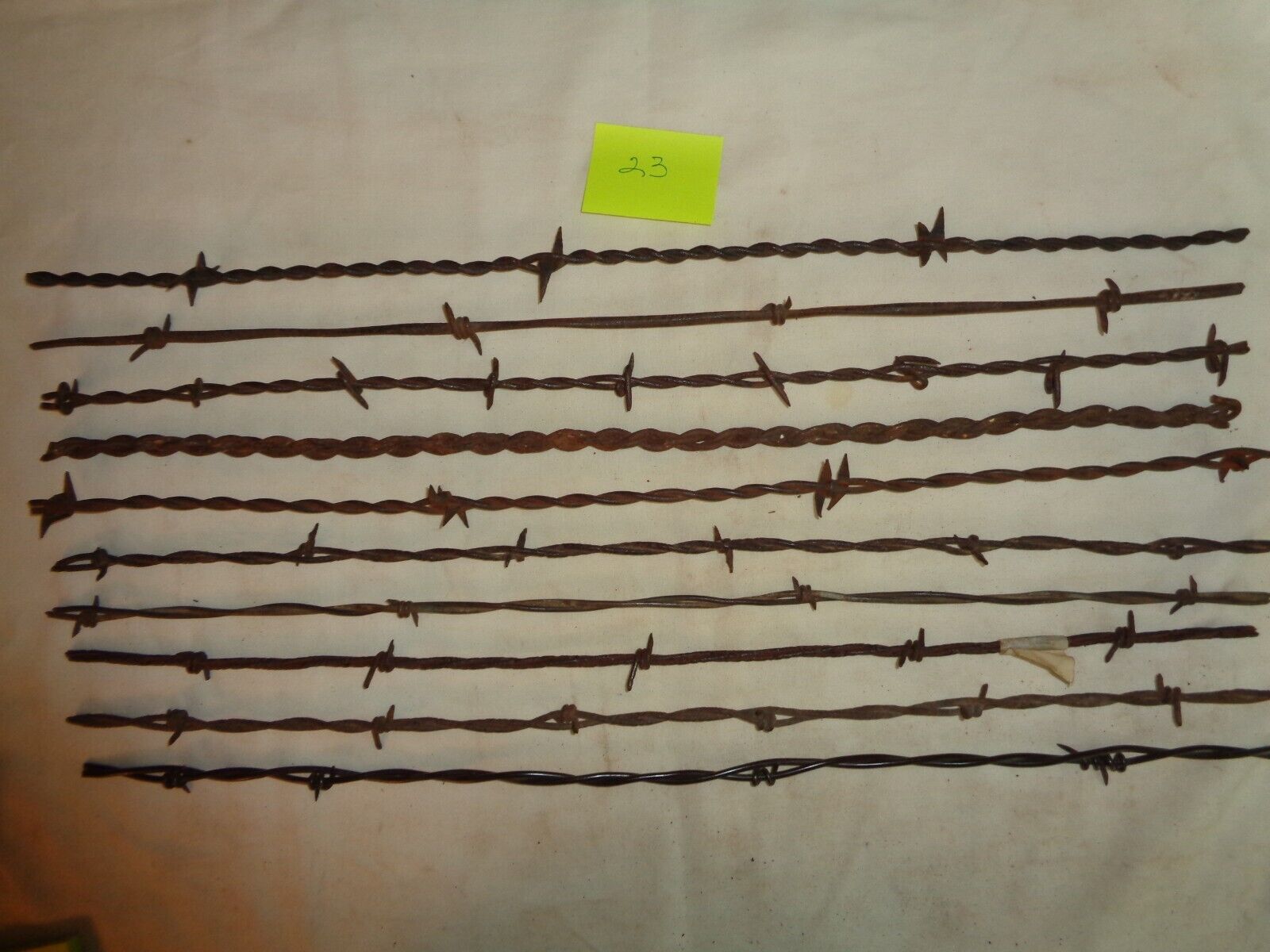 Antique Barbed Wire, 10 DIFFERENT PIECES,  bundle #23