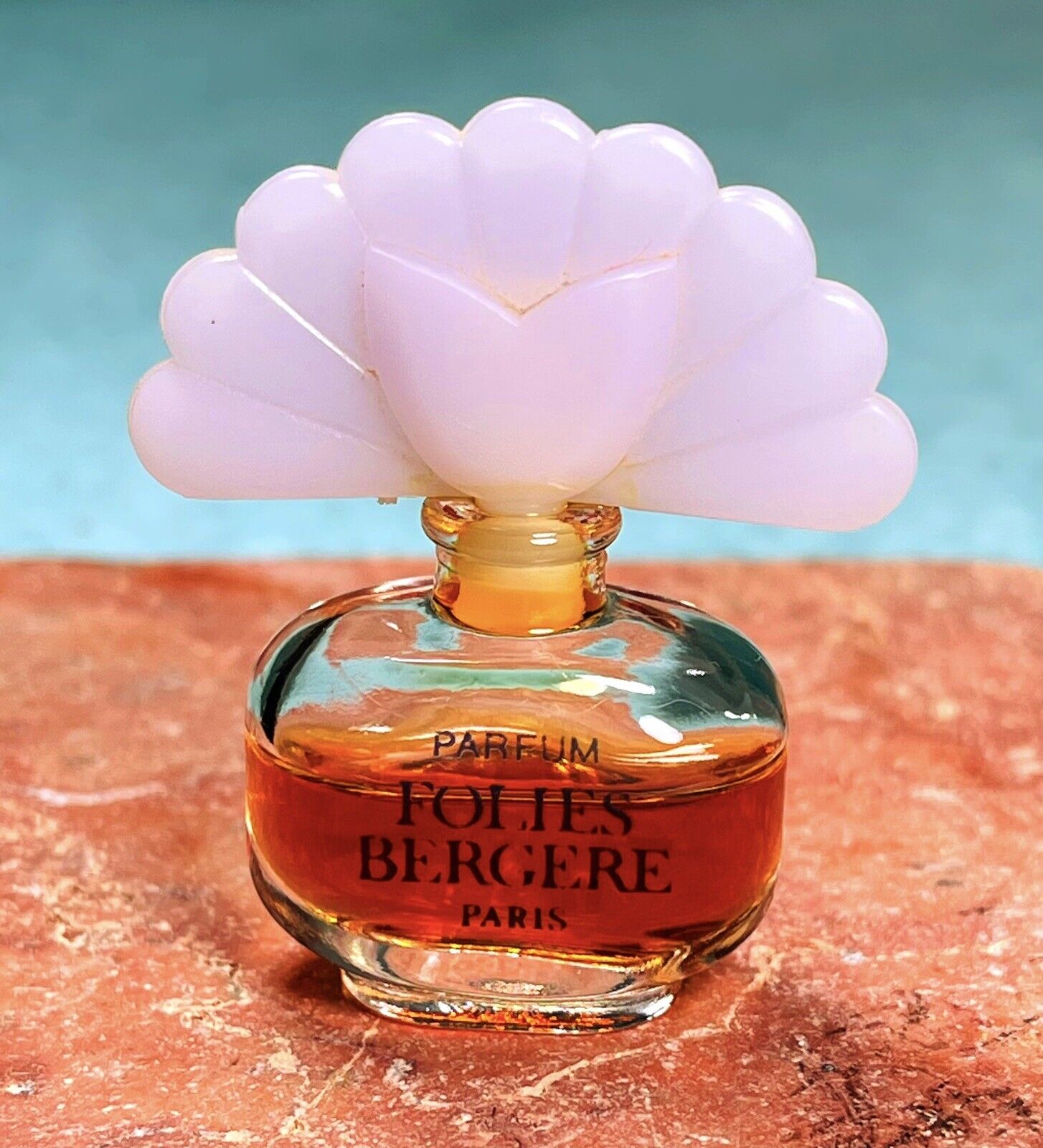 Vintage Folies Bergere Perfume 2mL Micro Mini PURE PARFUM 🔹ULTRA RARE WHITE TOP