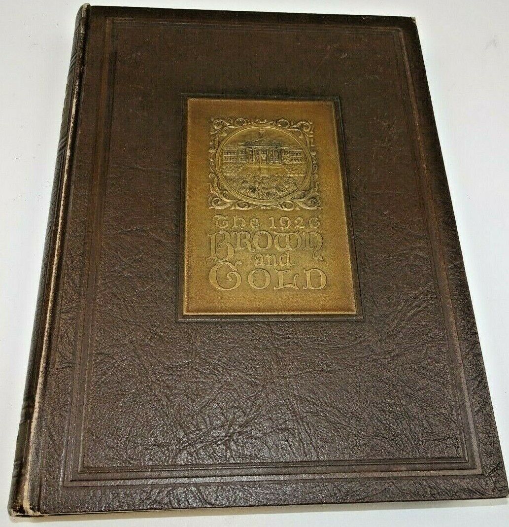 Brown & Gold Year Book Kalamazoo MI 1926 Western Normal State School University 