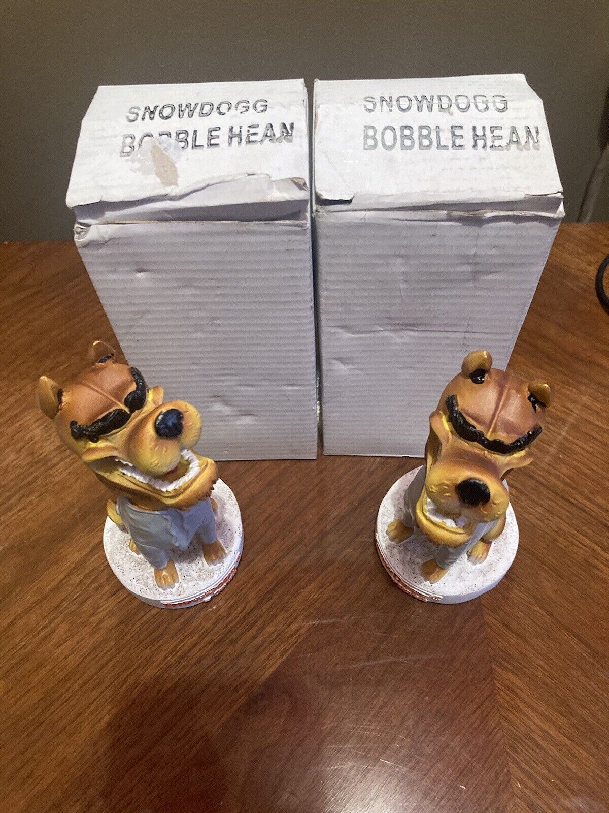 Lot of Two (2) SnowDogg by Buyers Snowplow Promo Counter Dog Bobblehead 7\