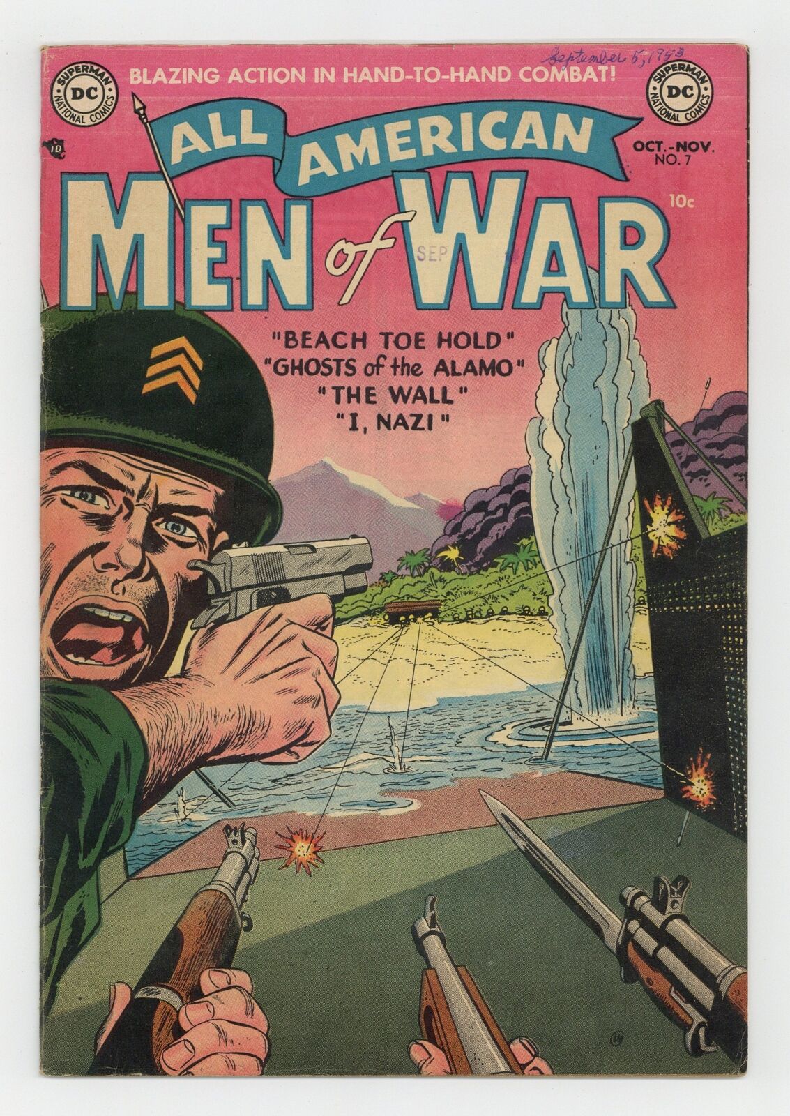 All American Men of War #7 FN- 5.5 1953