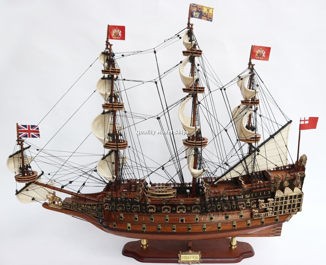 Sovereign of the Seas Display Wooden Ship Model